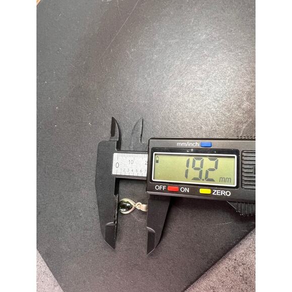 NEW Vintage Deadstock Green Tourmaline 925 sterling silver pendant 1.54 grams - Picture 8 of 9